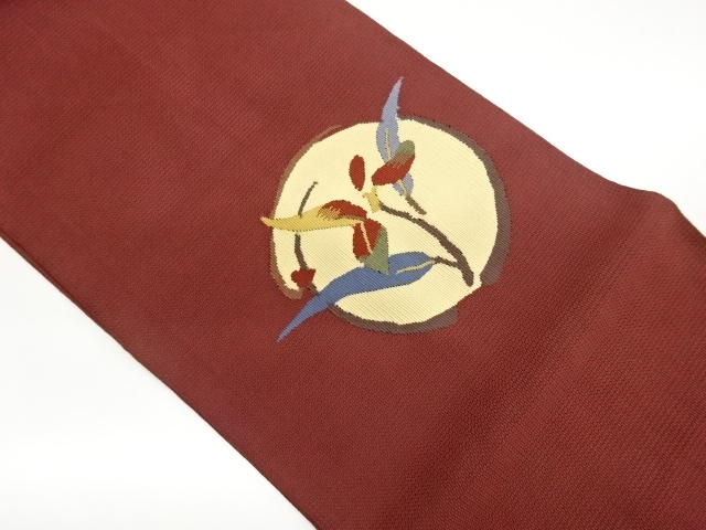 JAPANESE NAGOYA OBI / WOVEN ABSTRACT ANIMALS